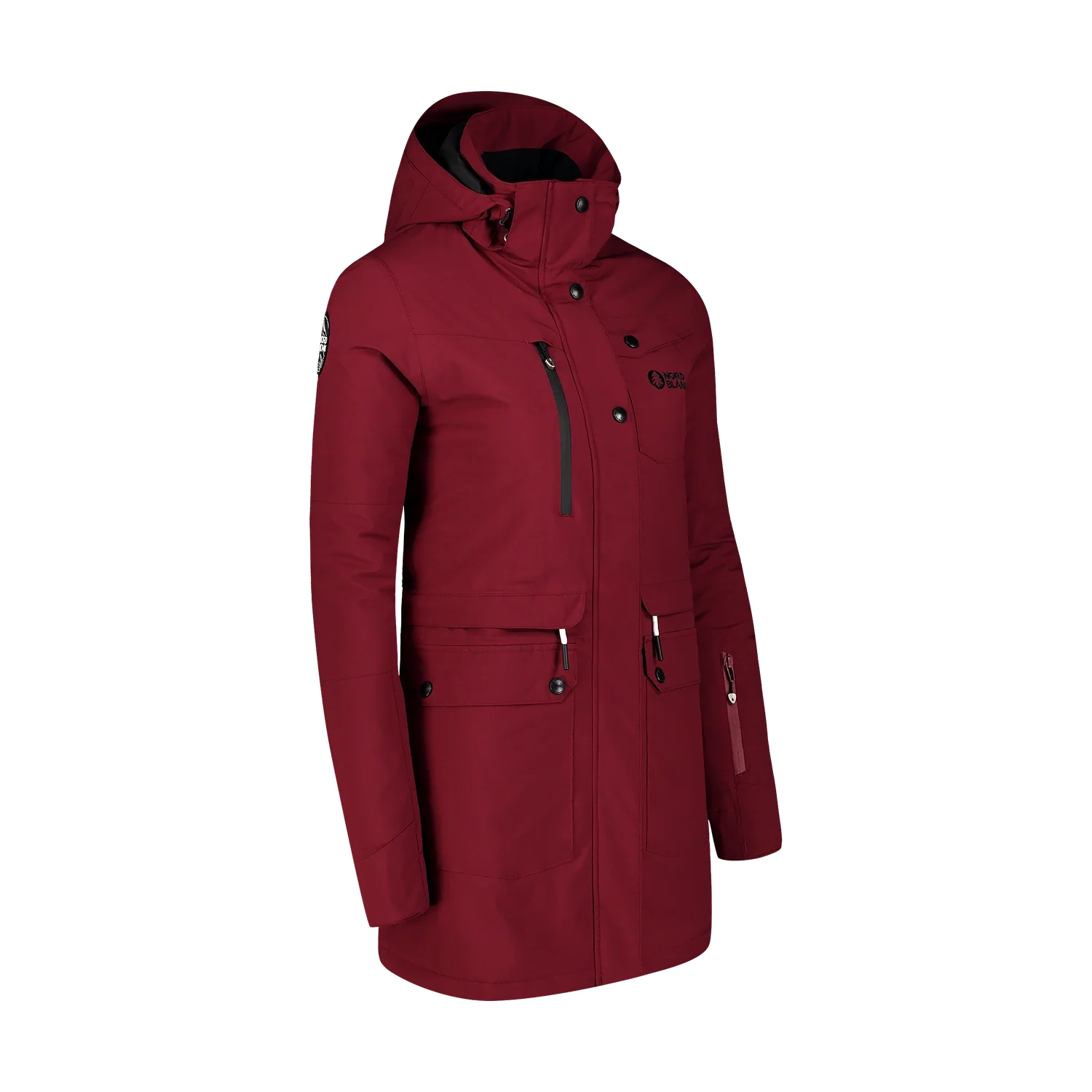 Skijacke Damen - RUPTURE weinrot-7
