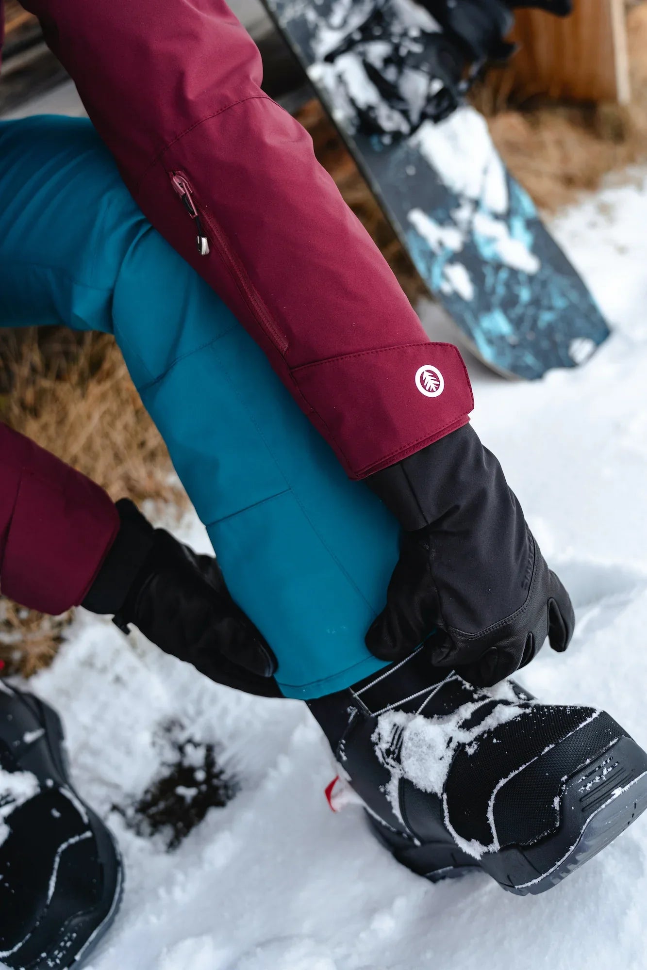 Skijacke Damen - RUPTURE weinrot-10