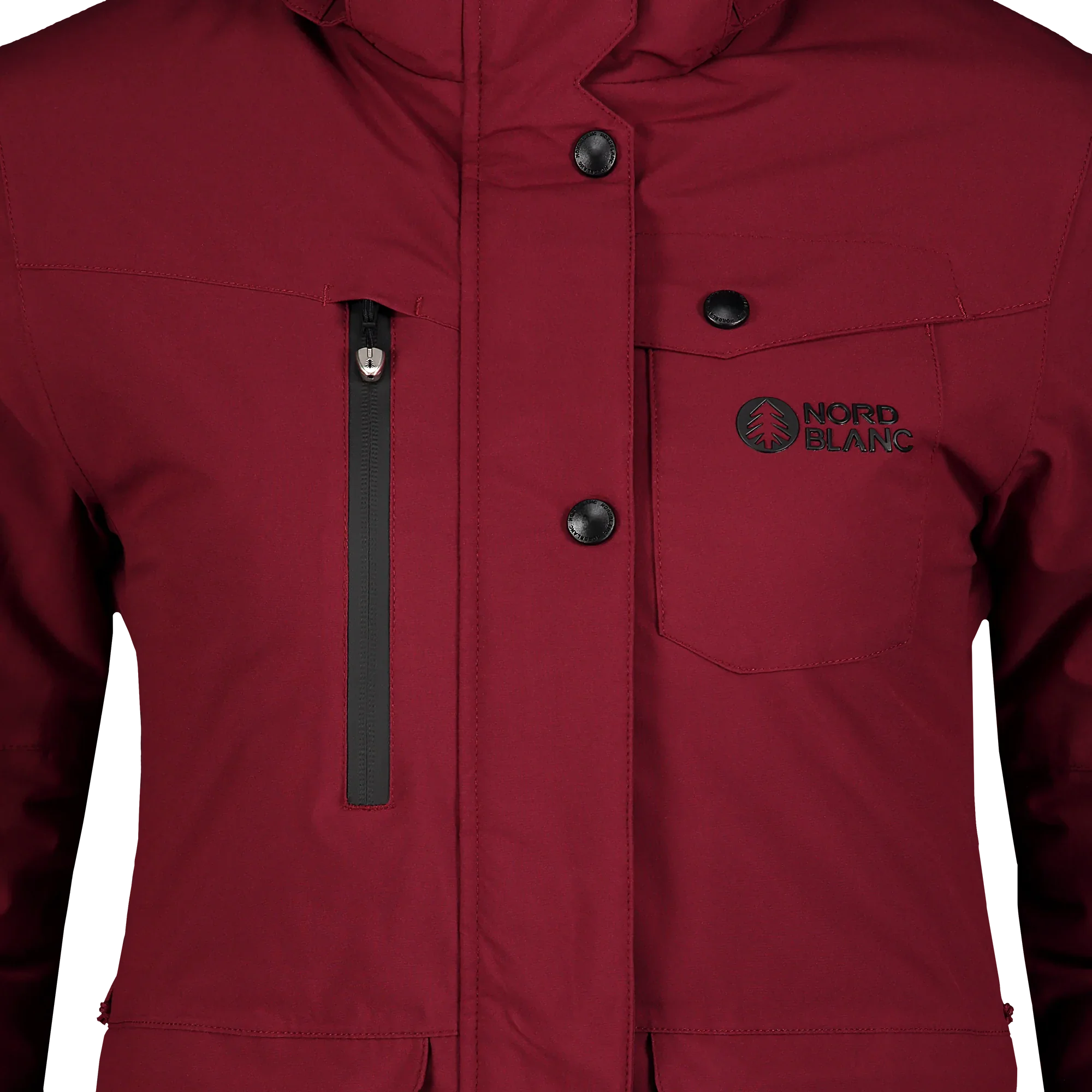 Skijacke Damen - RUPTURE weinrot-19
