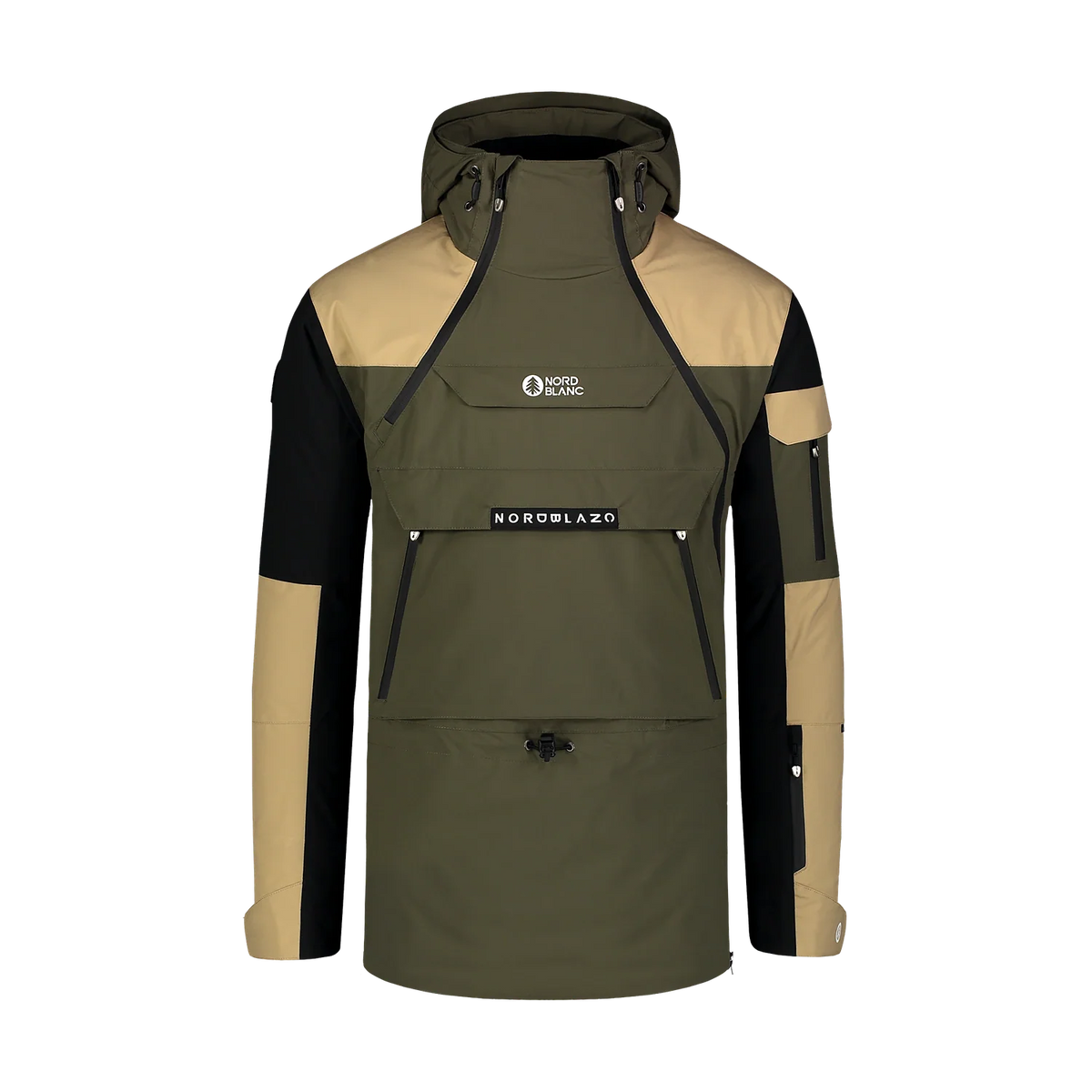 Snowboard anorak men's - ADAPTABLE khaki