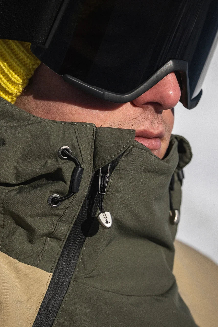 Snowboard anorak men's - ADAPTABLE khaki – image 11