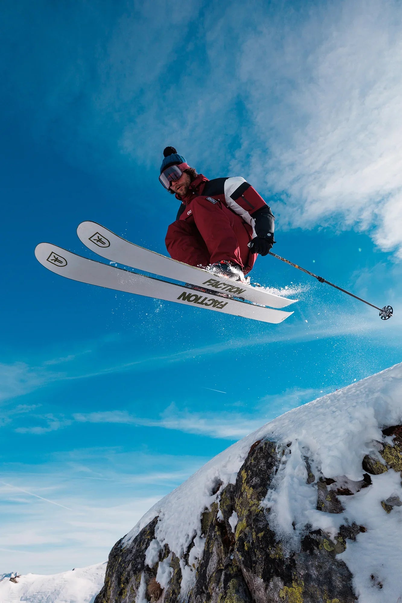 Snowboardový anorak pánský - ADAPTABLE vínový-7