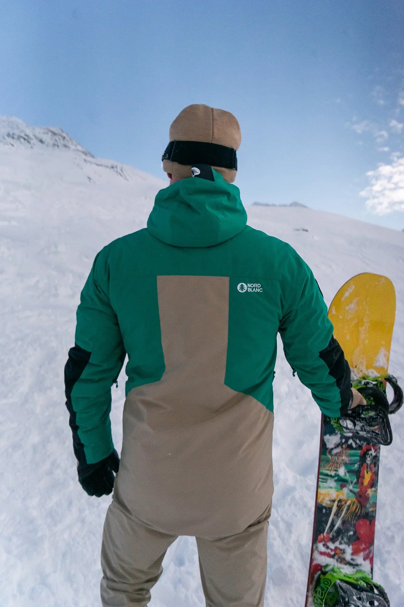 Ski and snowboard jacket men's - IMPRESSIVE green-4