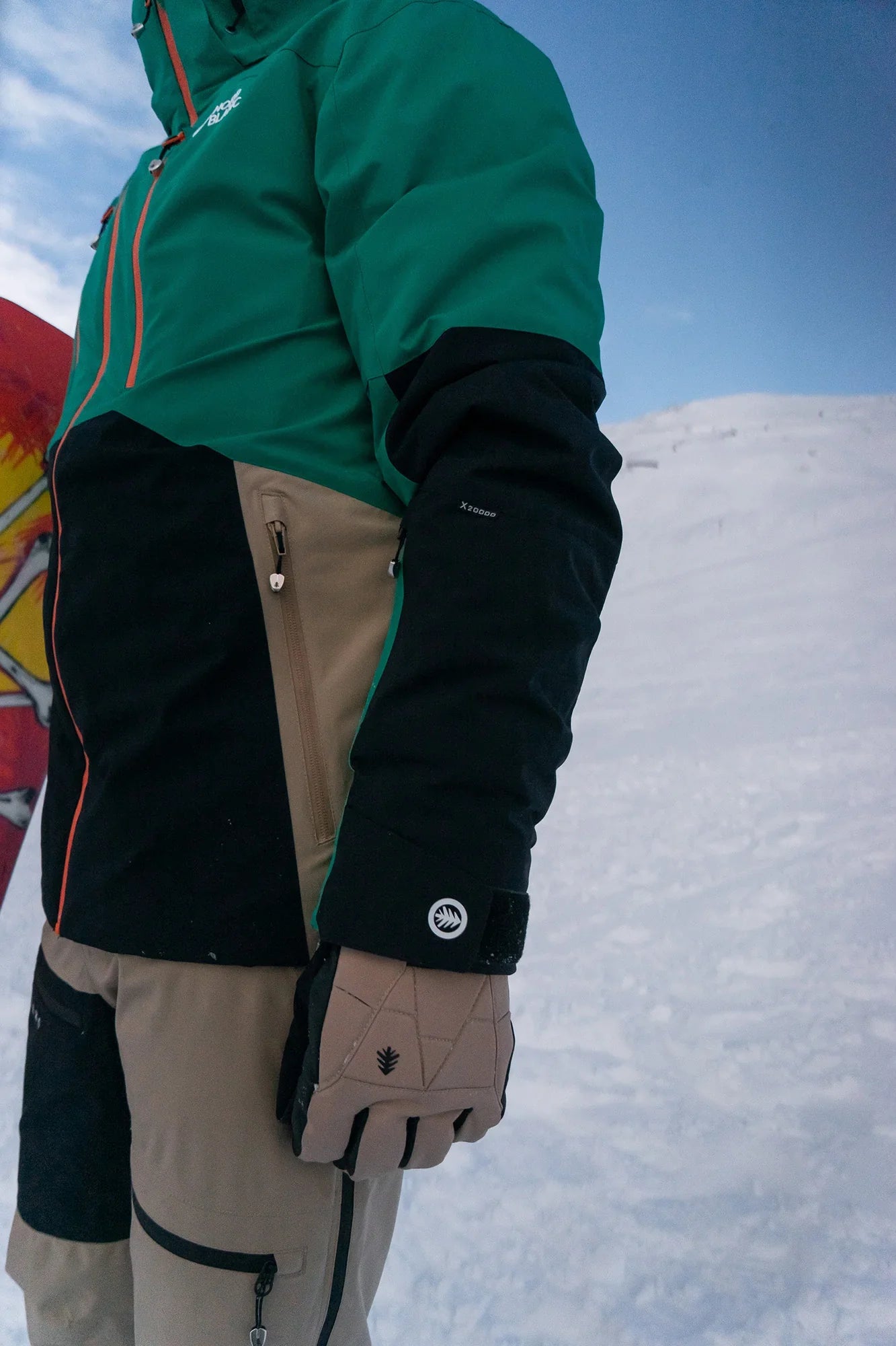 Ski and snowboard jacket men's - IMPRESSIVE green-6