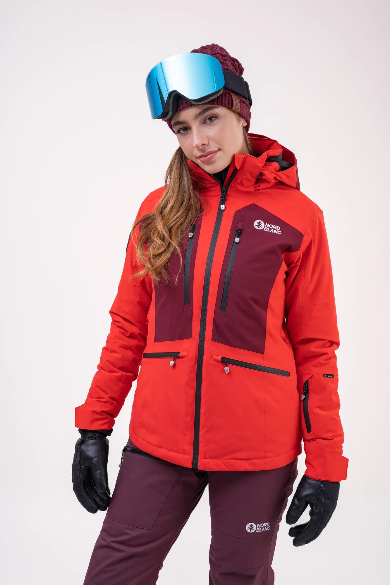 Skijacke Damen - SNOW-SQUALL rot-2