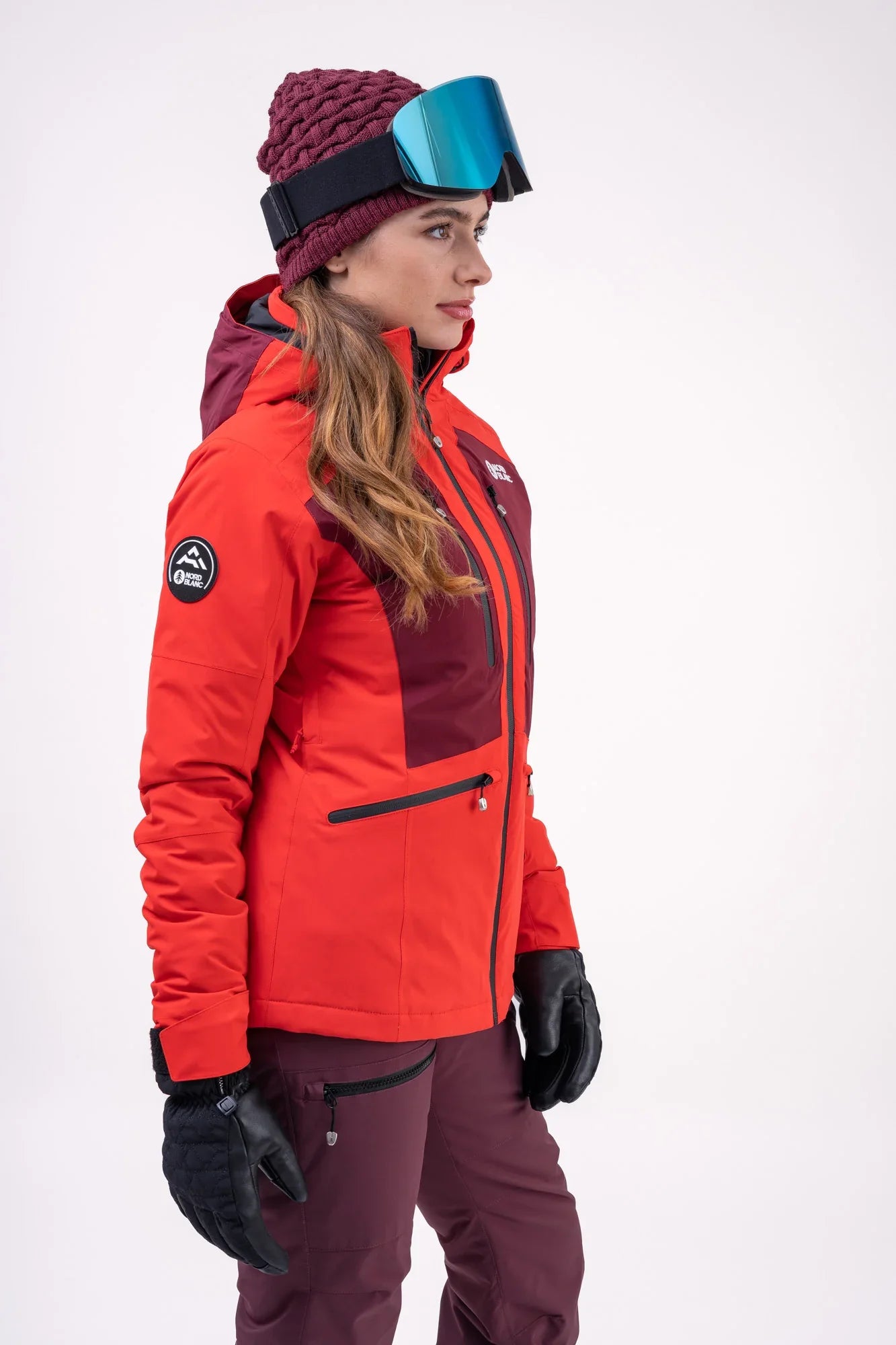 Skijacke Damen - SNOW-SQUALL rot-3