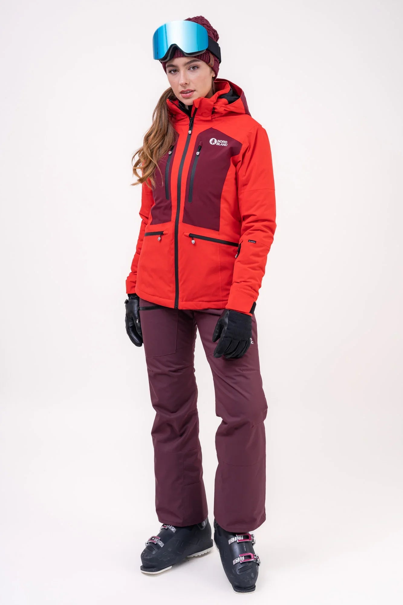 Skijacke Damen - SNOW-SQUALL rot-6