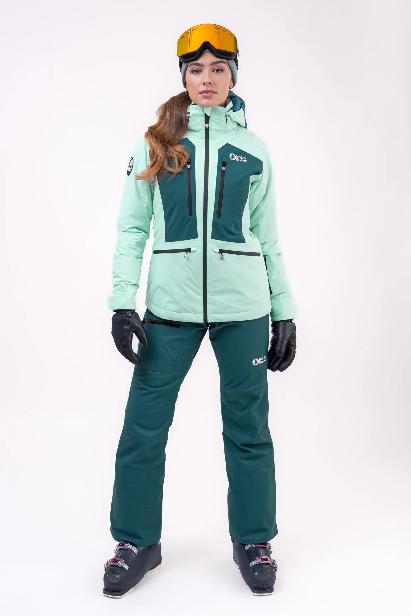 Skijaška jakna ženska - SNOW-SQUALL zelena-6