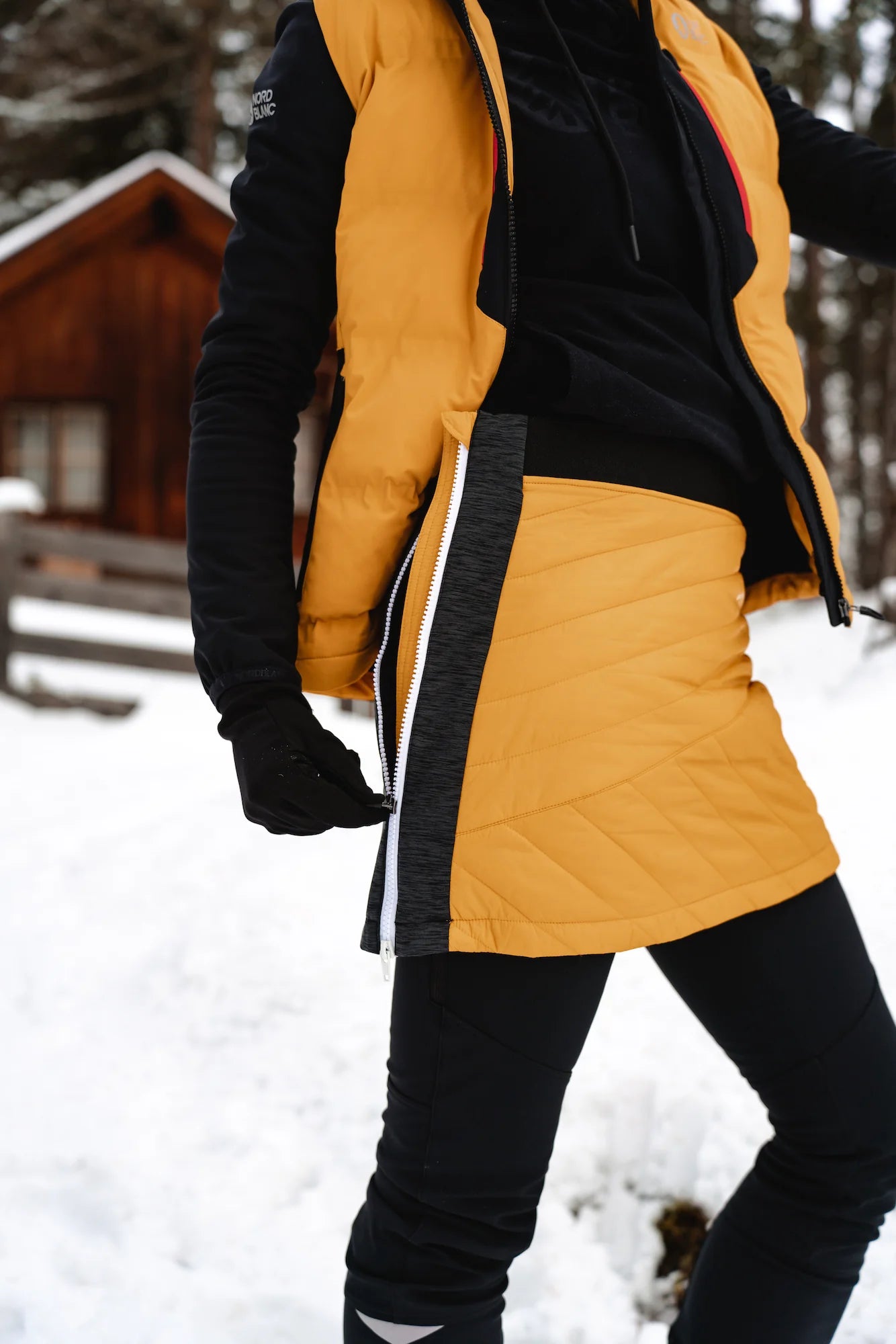 Winter skirt women's - VISTA yellow-4