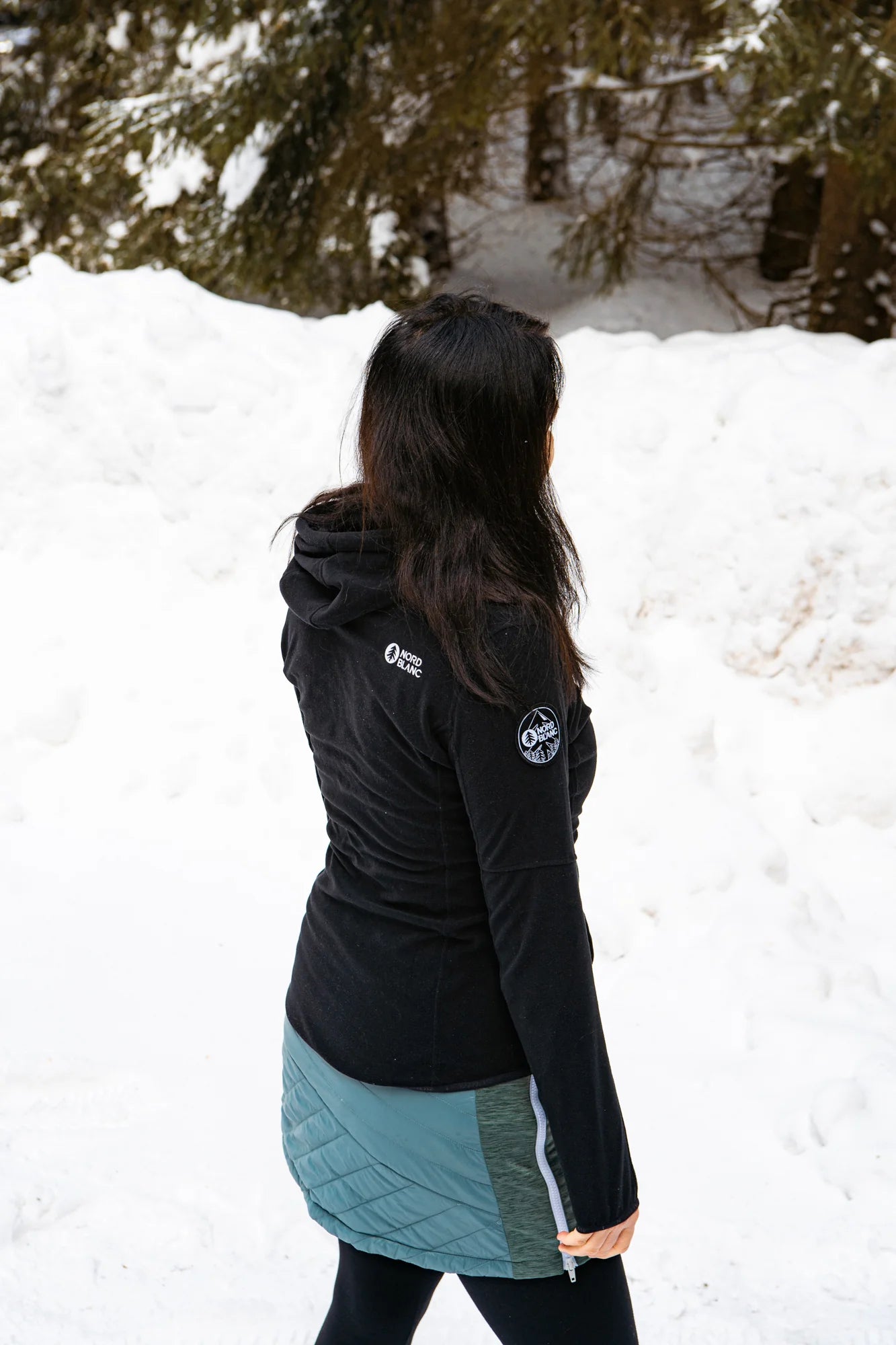 Winter skirt women's - VISTA green-7
