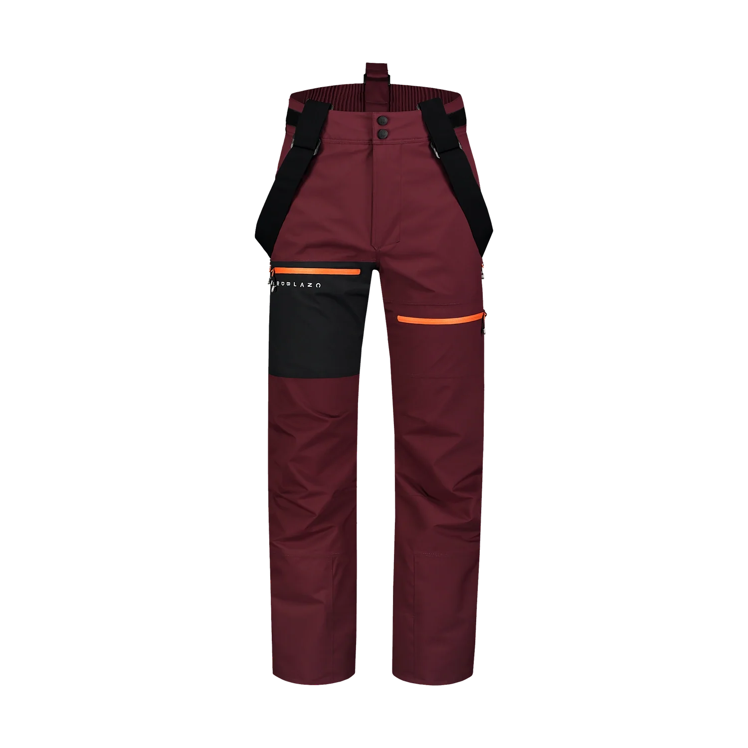 Ski and snowboard pants men's - OFF-PISTE wine red