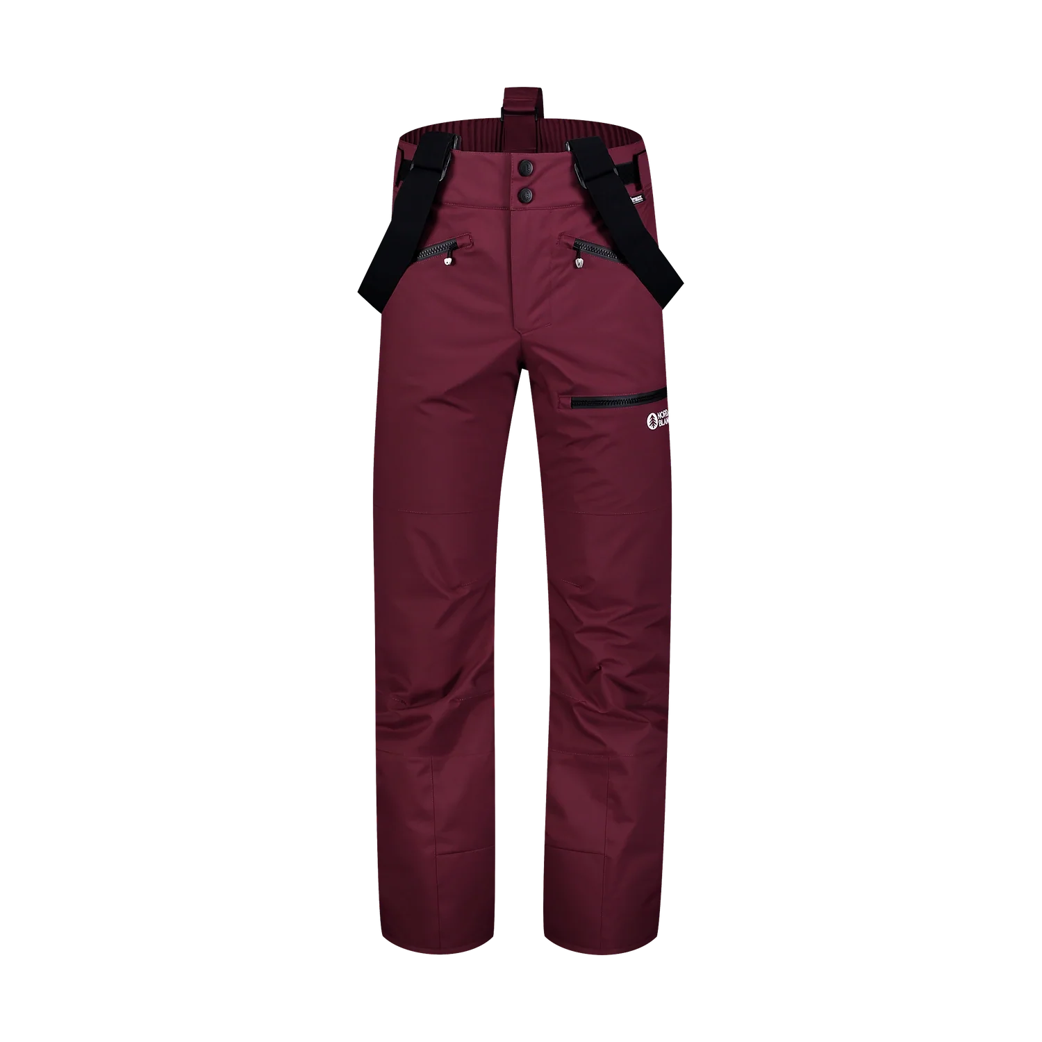 Ski pants men's - SLALOM wine red-1