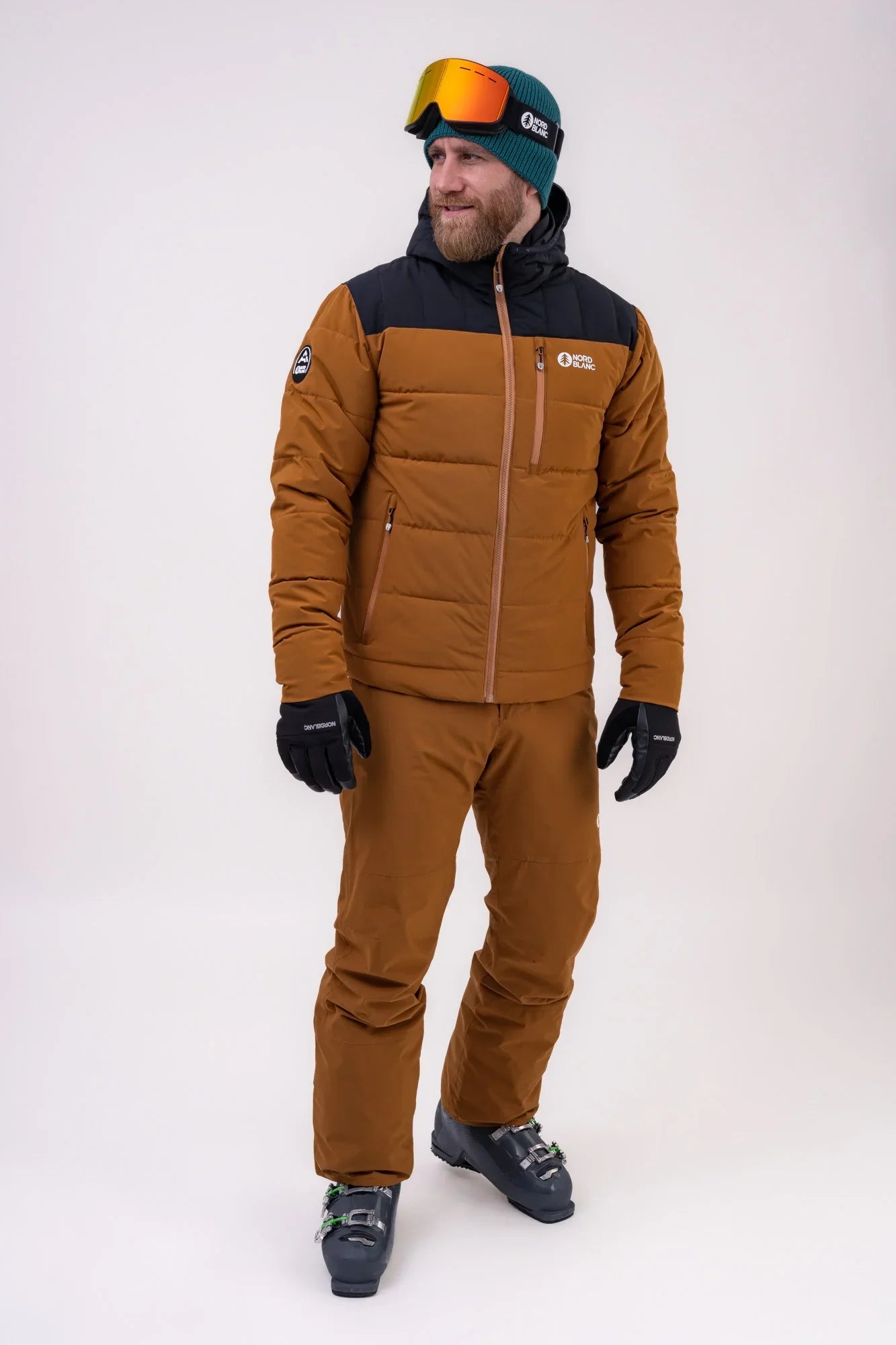 Ski pants men's - SNOWCAT brown-5