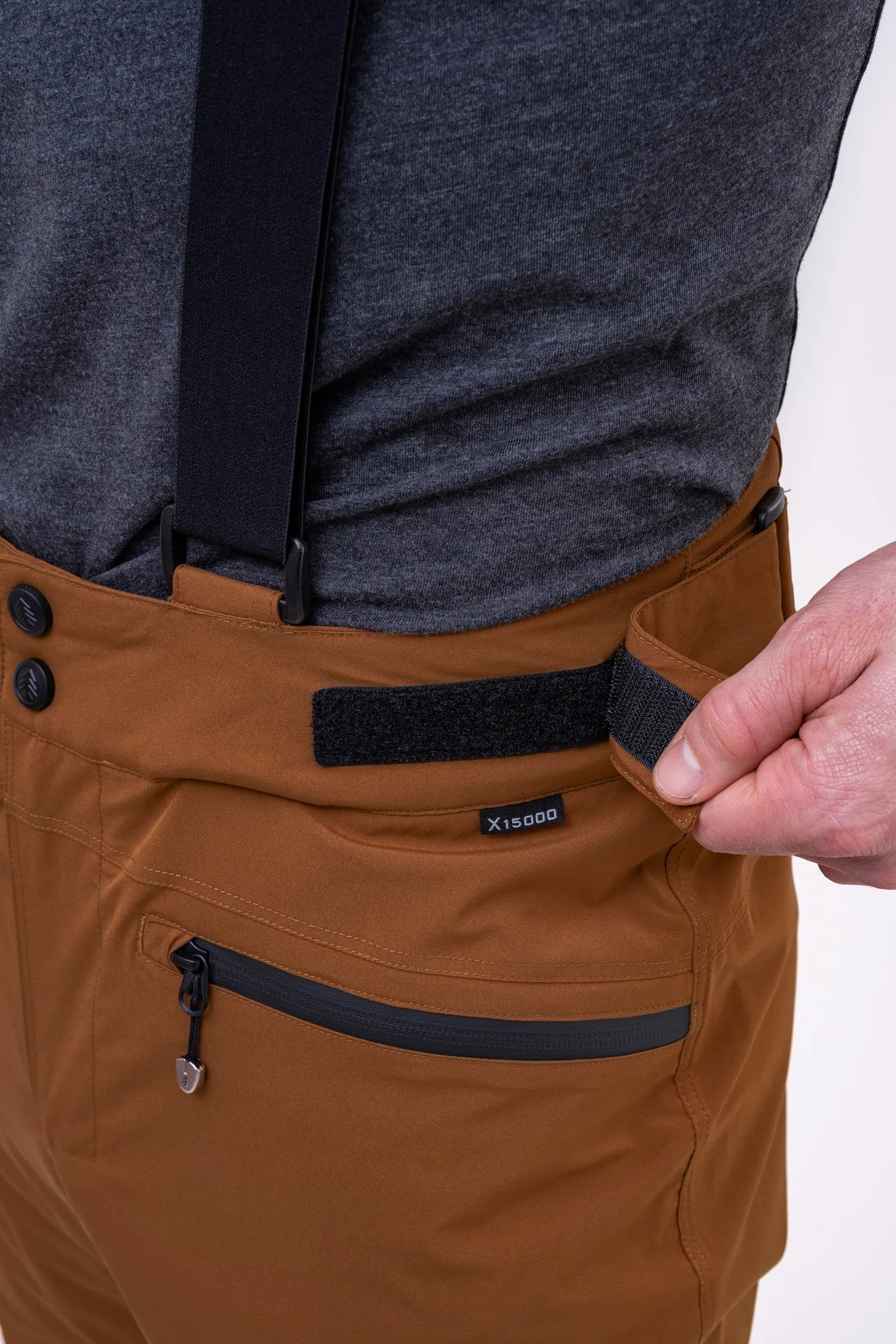 Ski pants men's - SNOWCAT brown-6