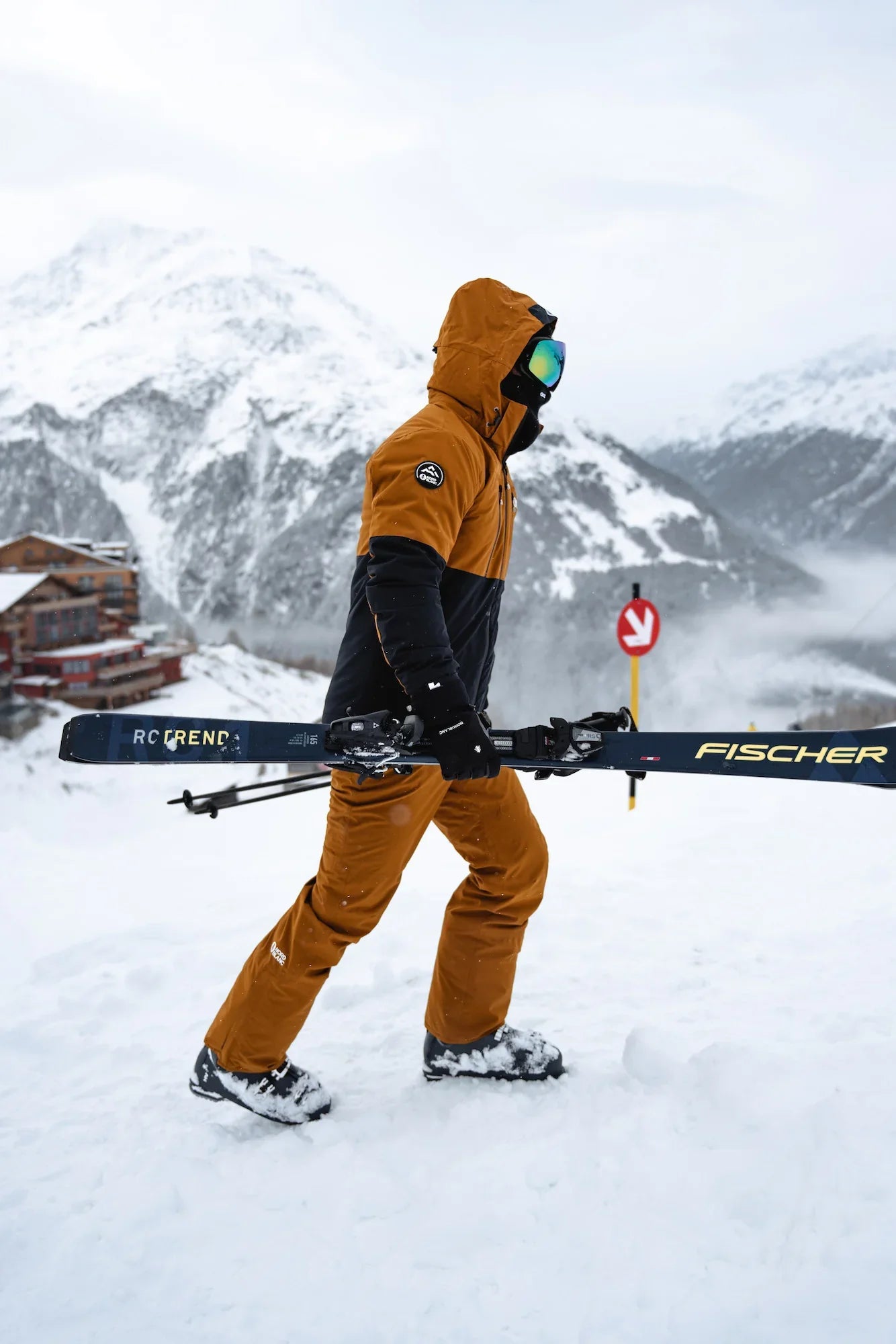 Ski pants men's - SNOWCAT brown-11