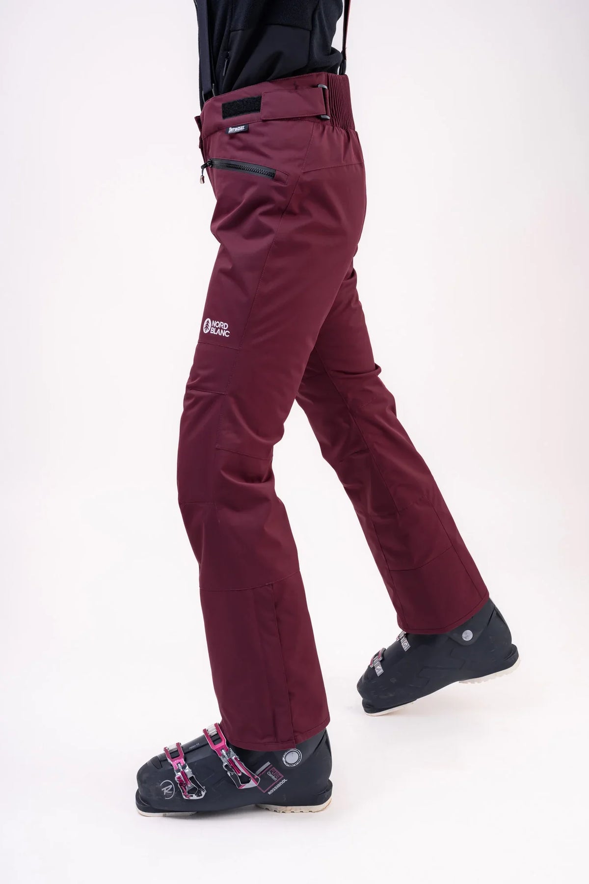 Ski pants women's - SNOWBALL wine red-2