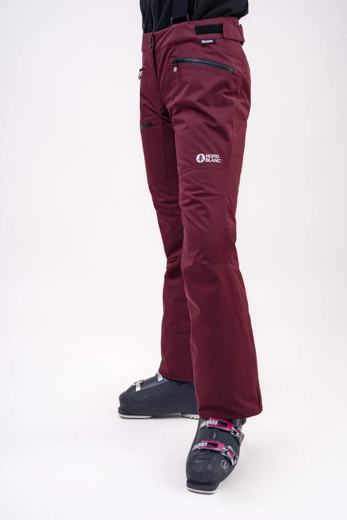 Ski pants women's - SNOWBALL wine red-4