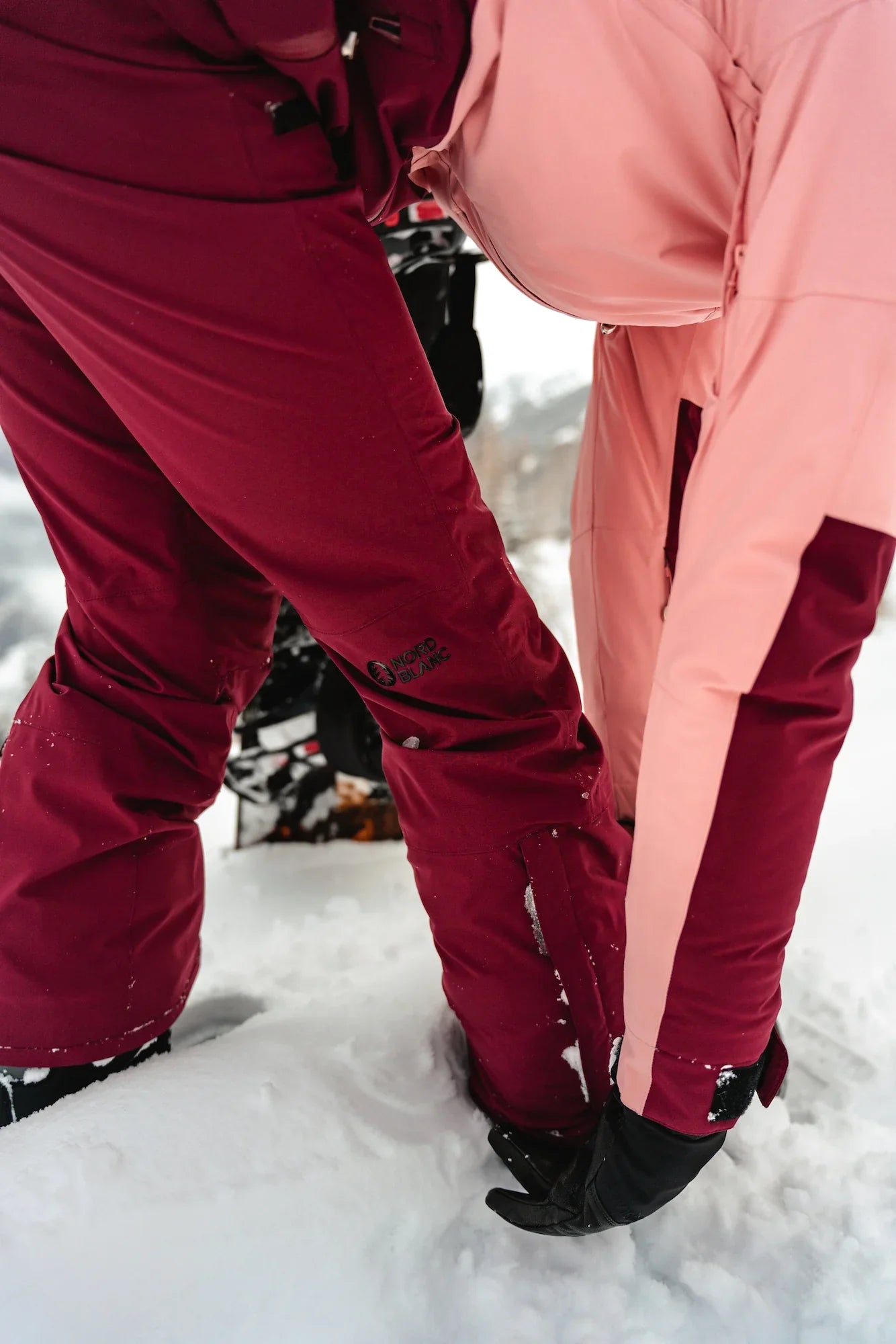 Ski pants women's - SNOWBALL wine red-8