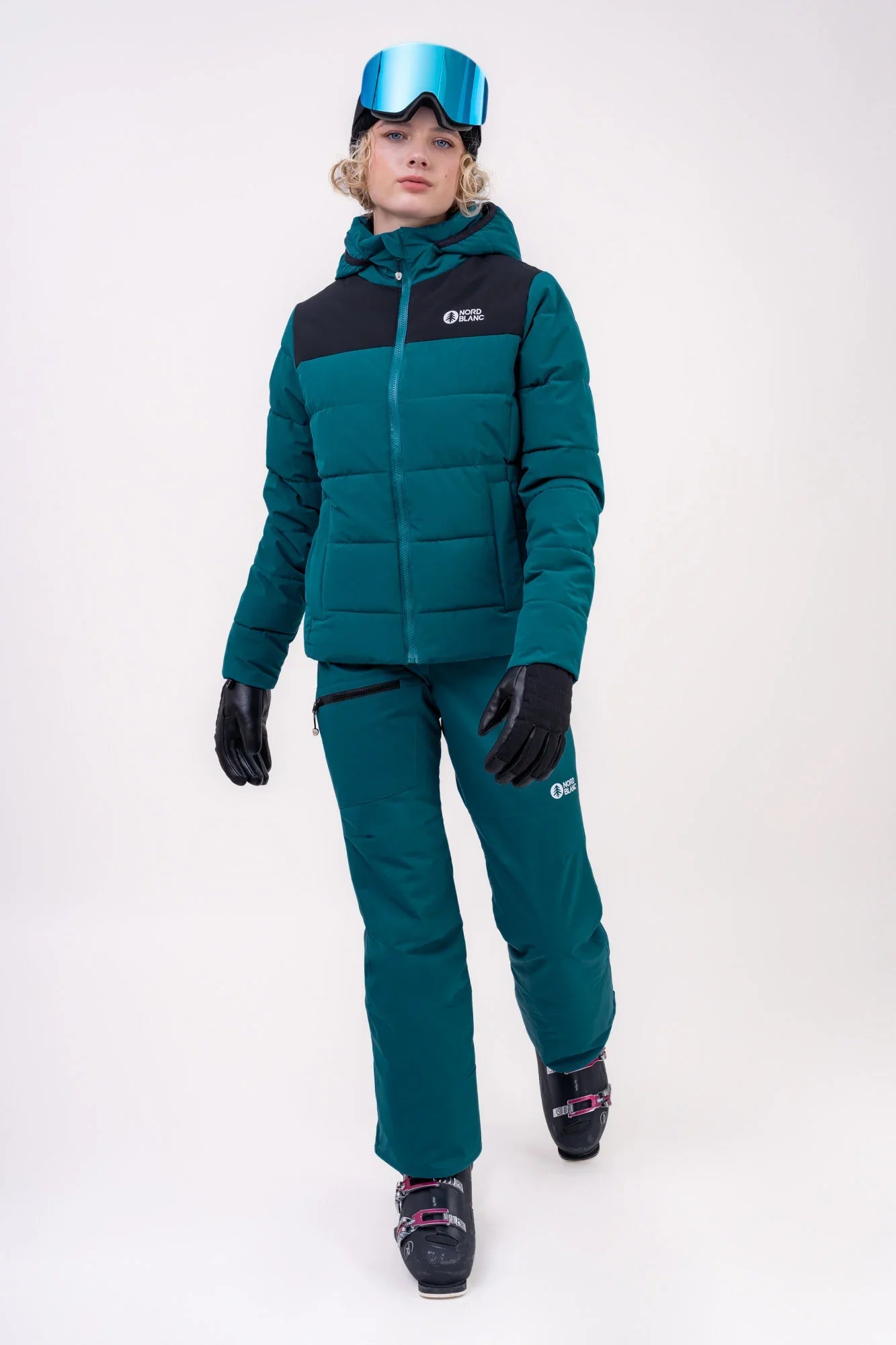 Ski pants women's - SNOWBALL green-4