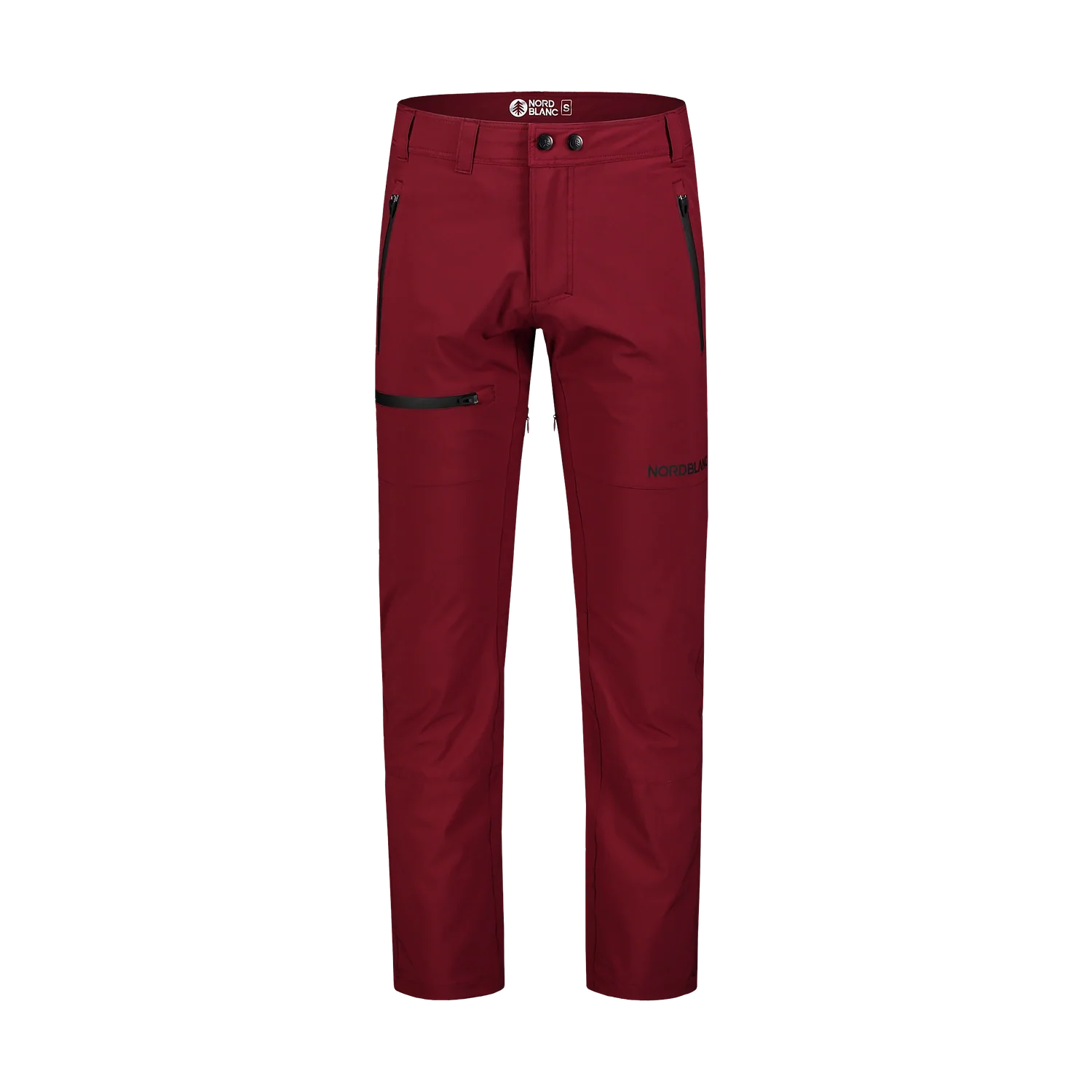 Nepromokavé outdoorové kalhoty pánské - ERGONOMICAL vínové-1