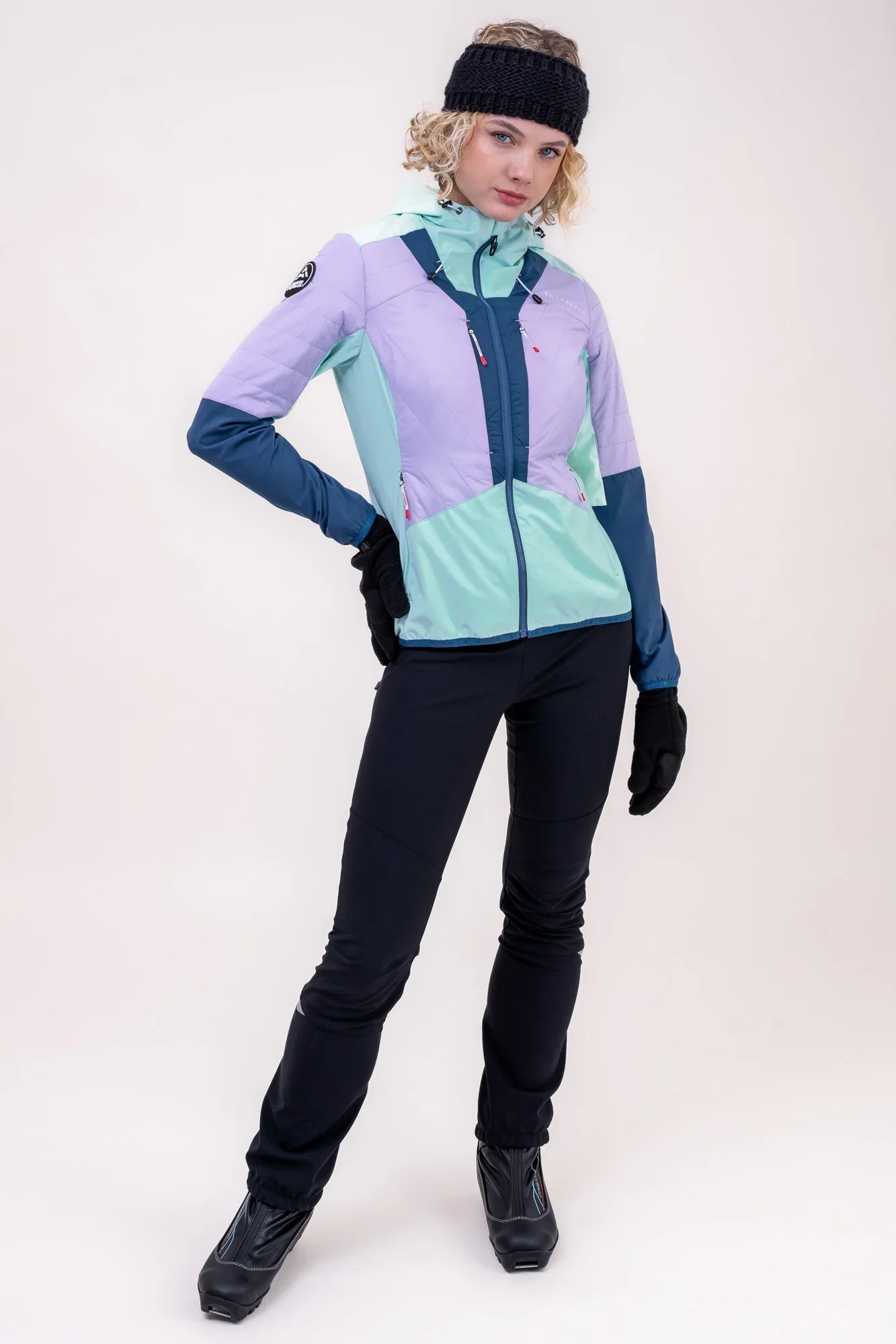 Waterproof insulated leggings women's - PANORAMA black-5