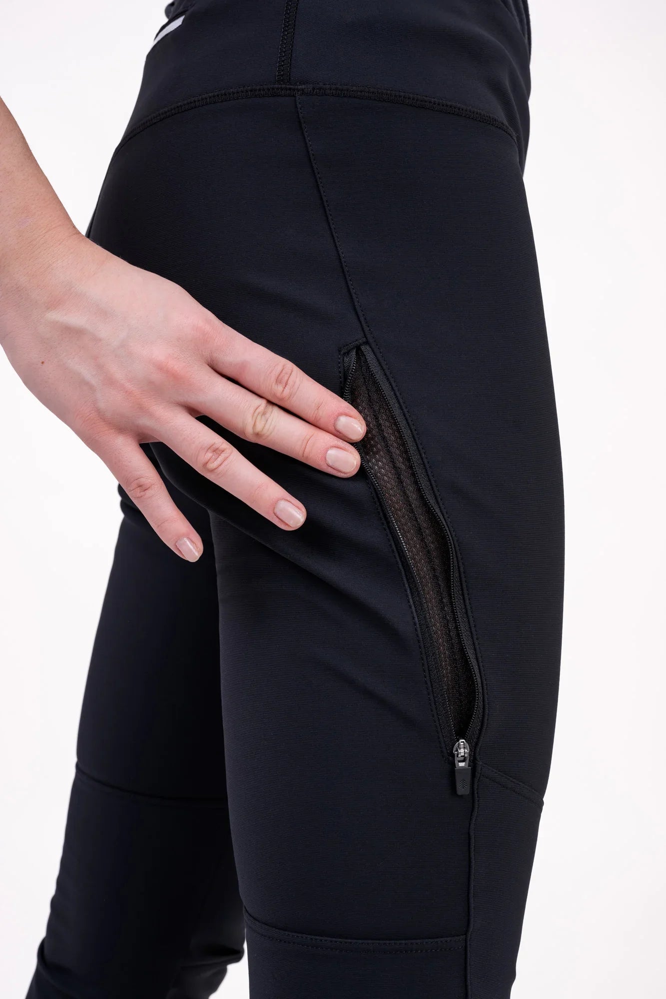 Waterproof insulated leggings women's - PANORAMA black-7