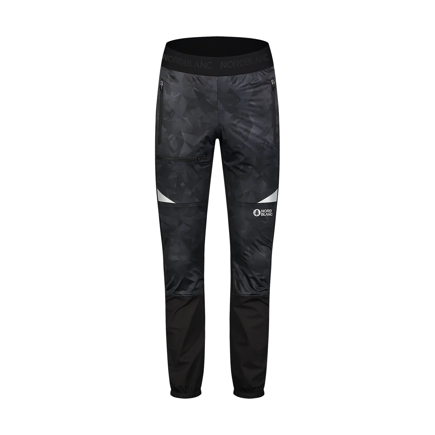 Light waterproof softshell pants with fleece men's - HARDPACK black-1