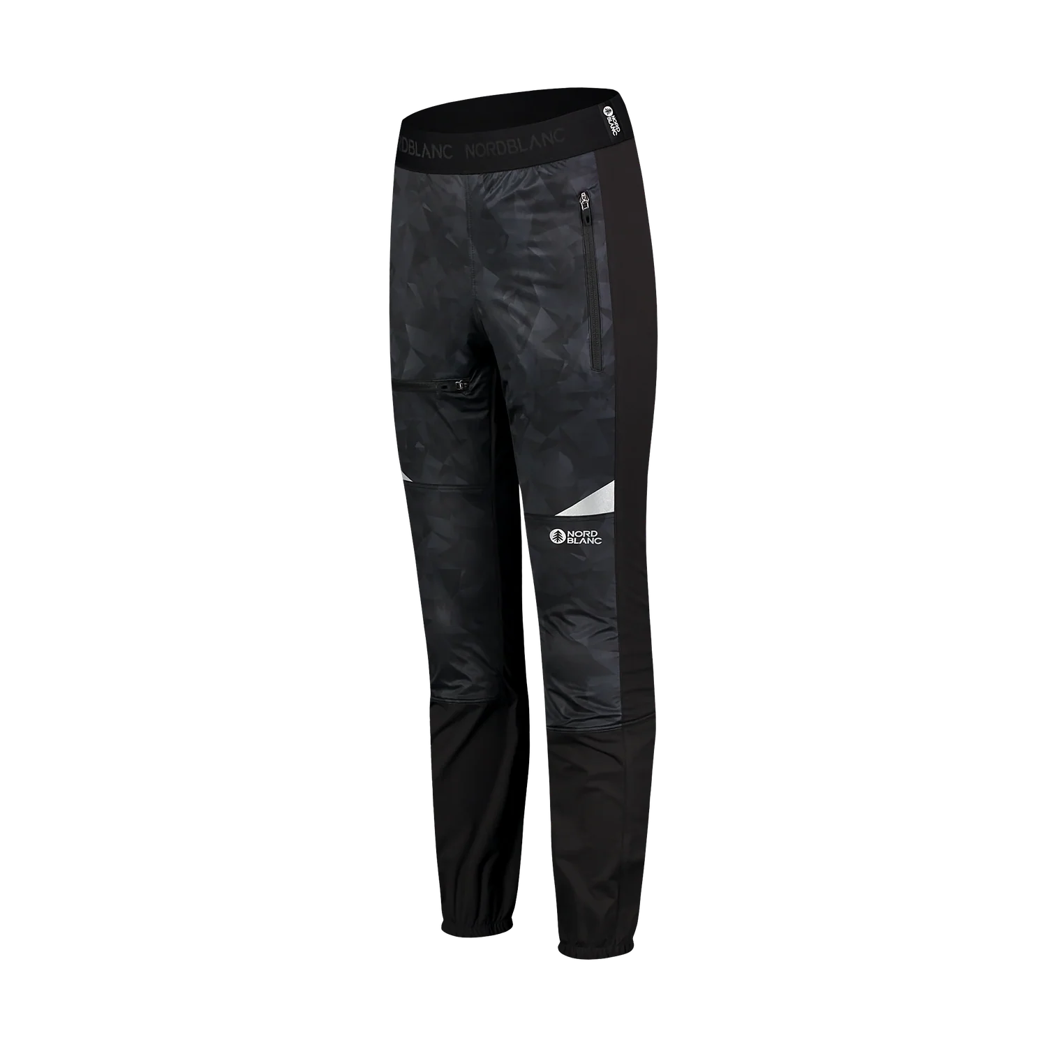 Light waterproof softshell pants with fleece men's - HARDPACK black-2