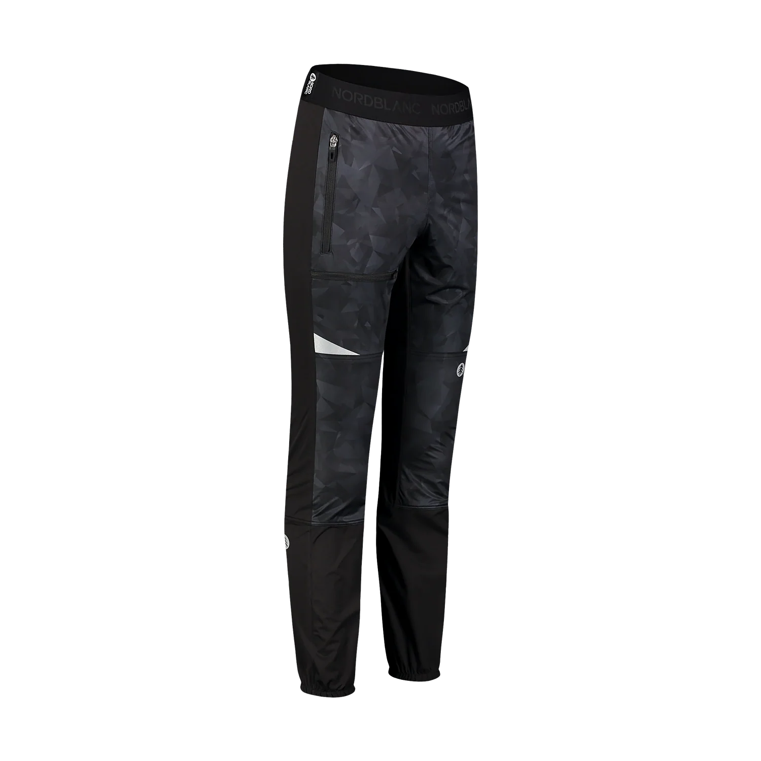 Light waterproof softshell pants with fleece men's - HARDPACK black-3