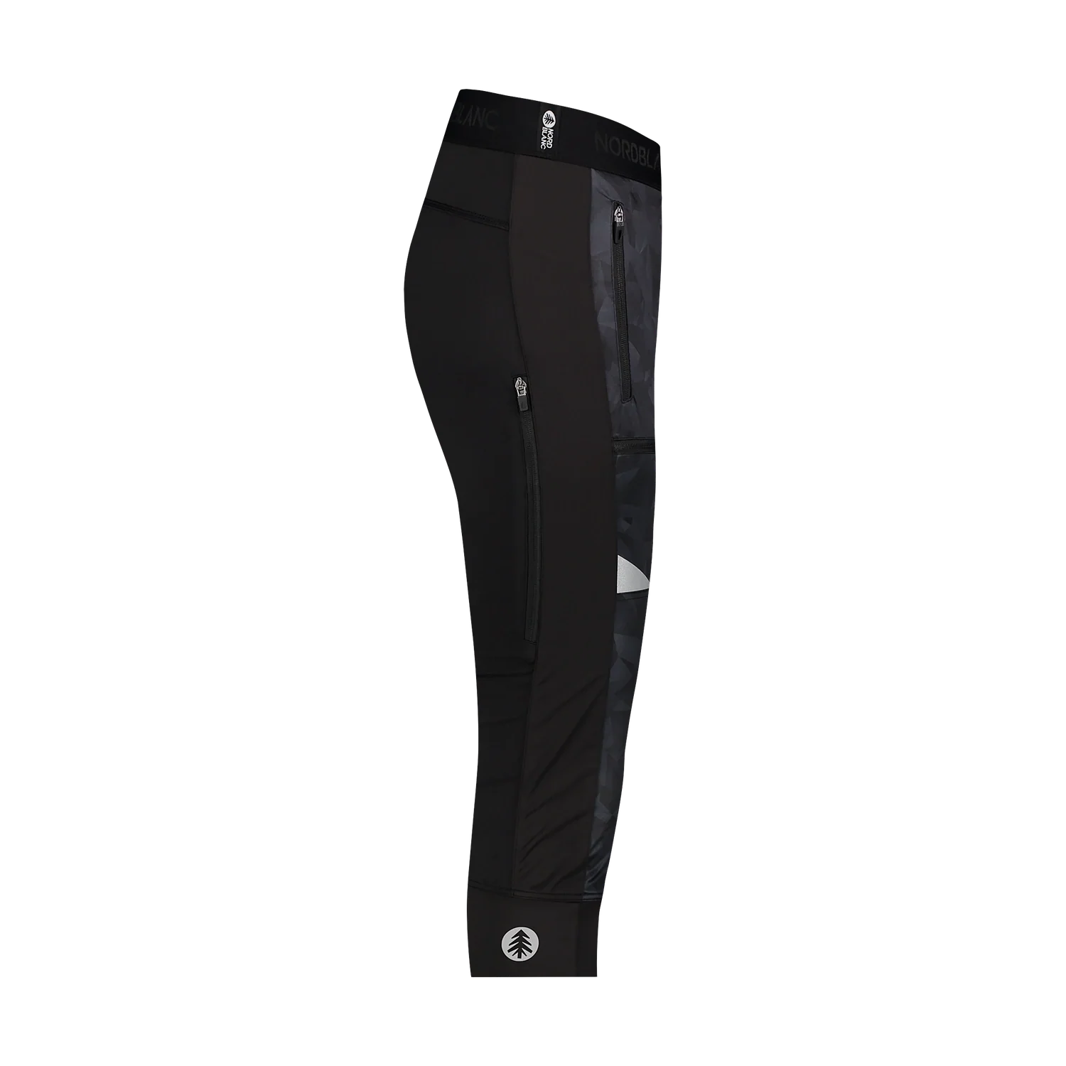 Light waterproof softshell pants with fleece men's - HARDPACK black-5
