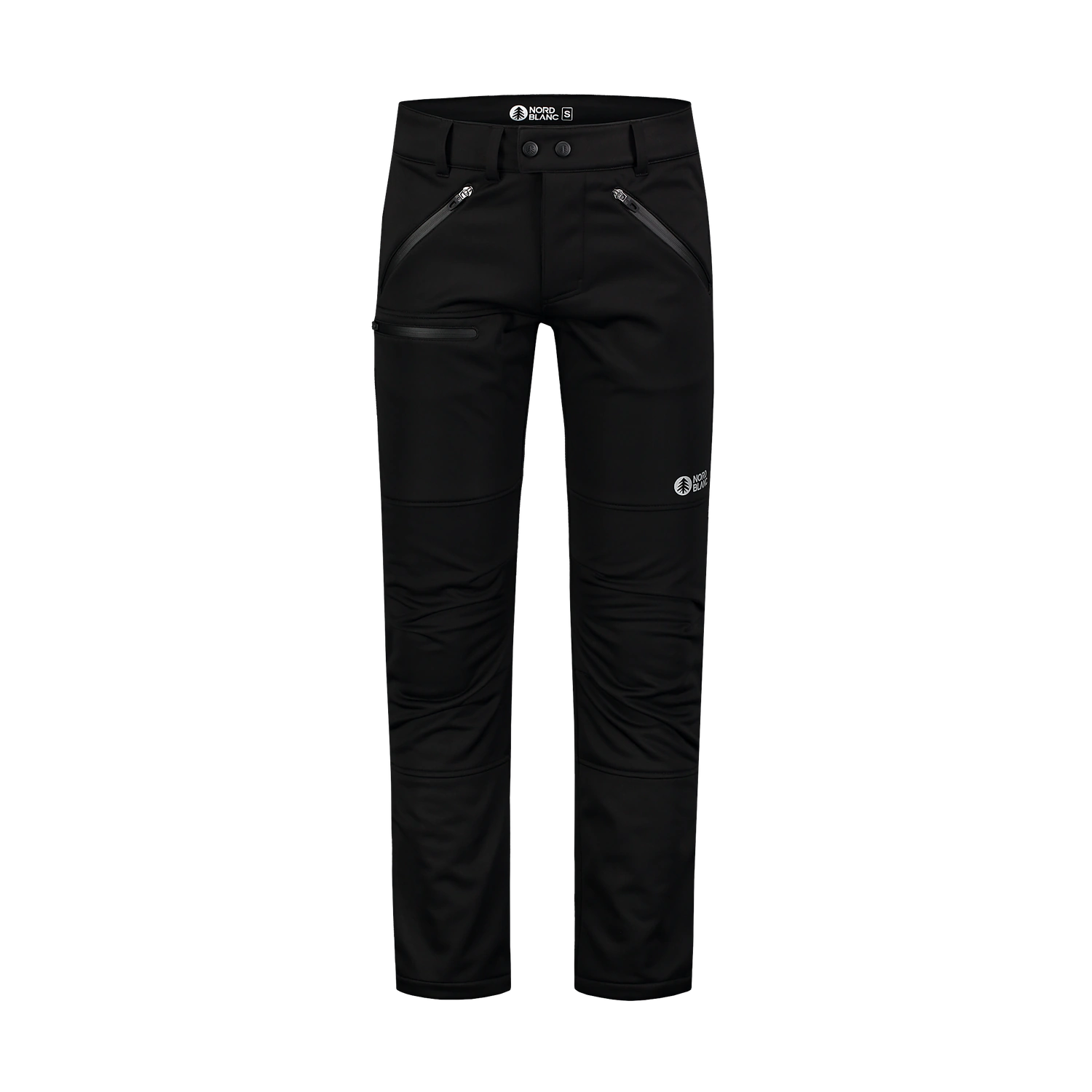 Softshell pants with fleece men's - TRAMPING black