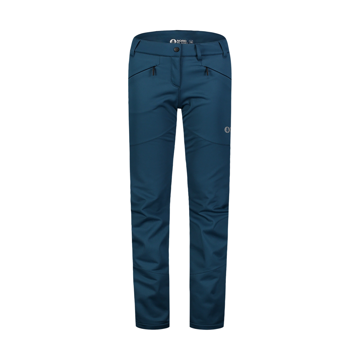 Softshell pants with fleece women's - OUTING blue