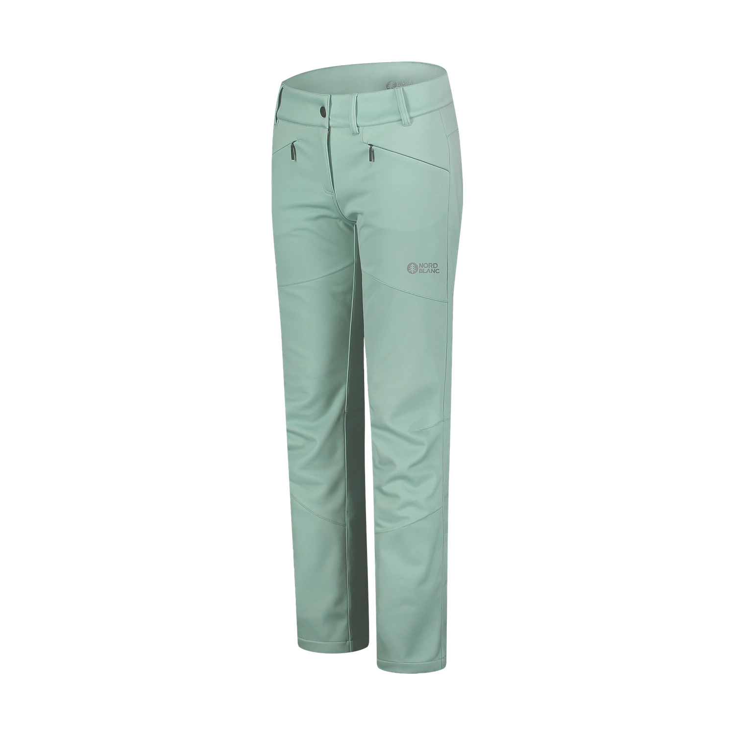 Fleece Gefüttert Softshellhose Damen - OUTING grün-2