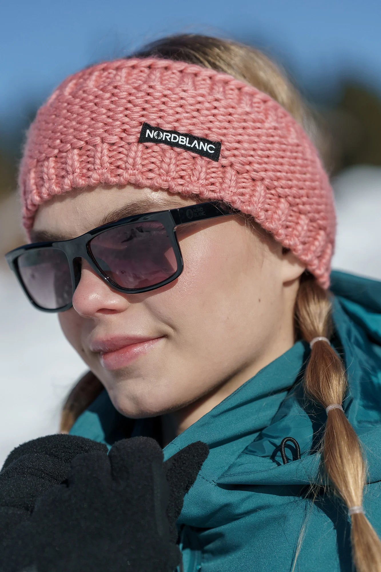 Headband women's - PLAIT pink-3