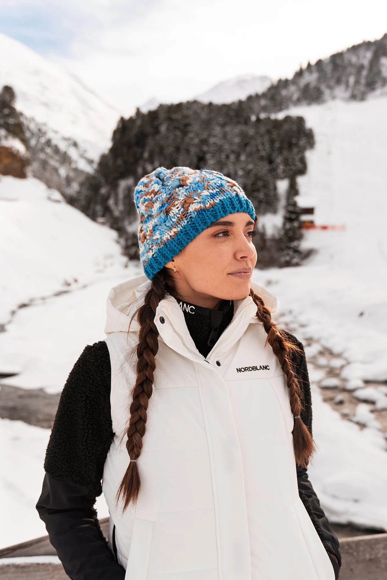 Hat women's - KNIT blue-3