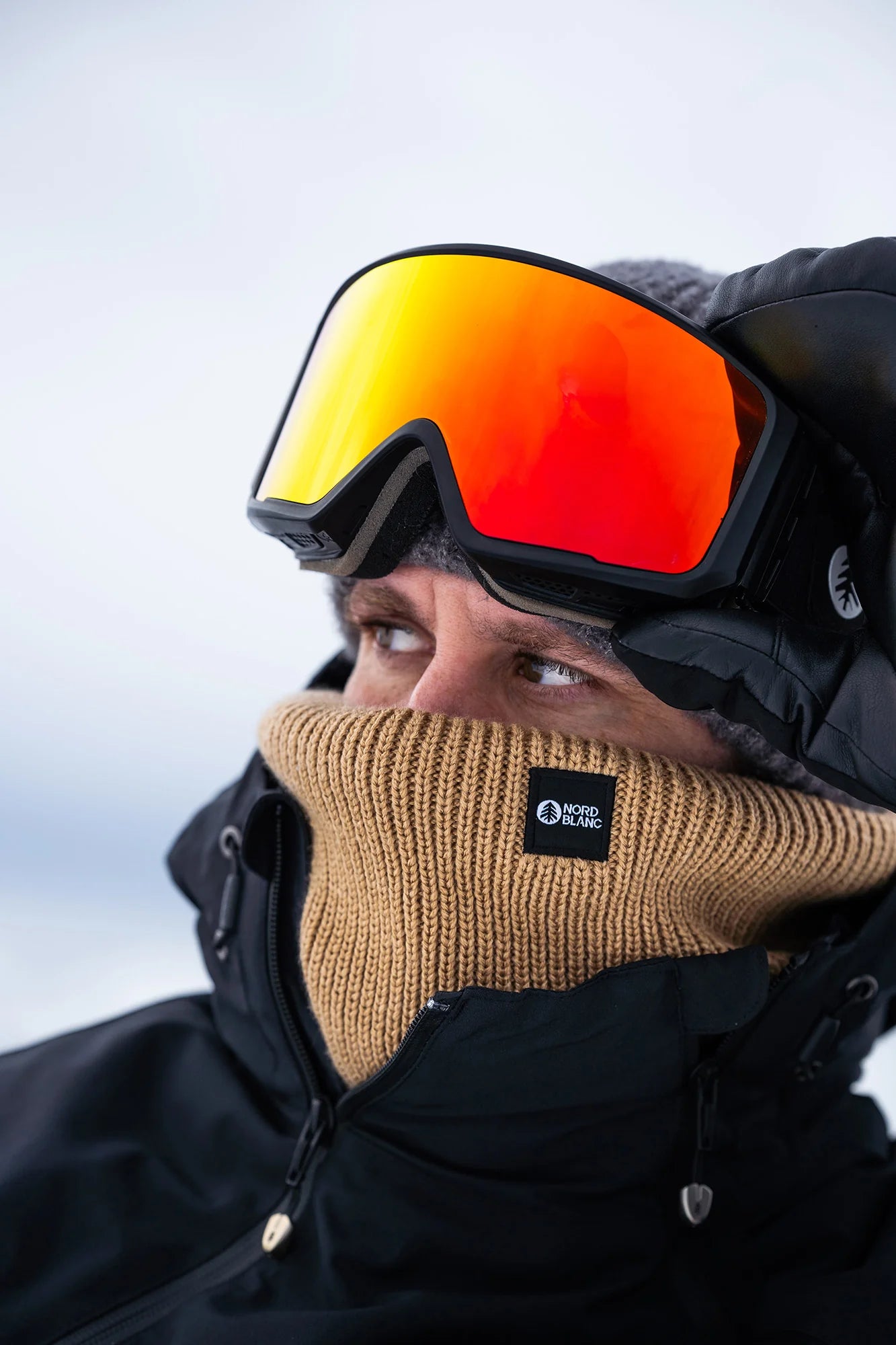 Neck warmer - TUNNEL beige-5