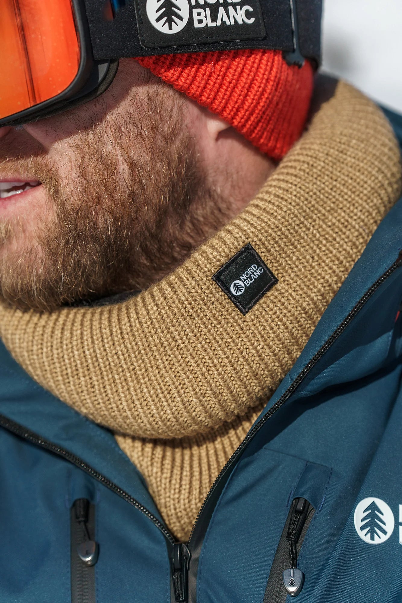 Neck warmer - TUNNEL beige-7