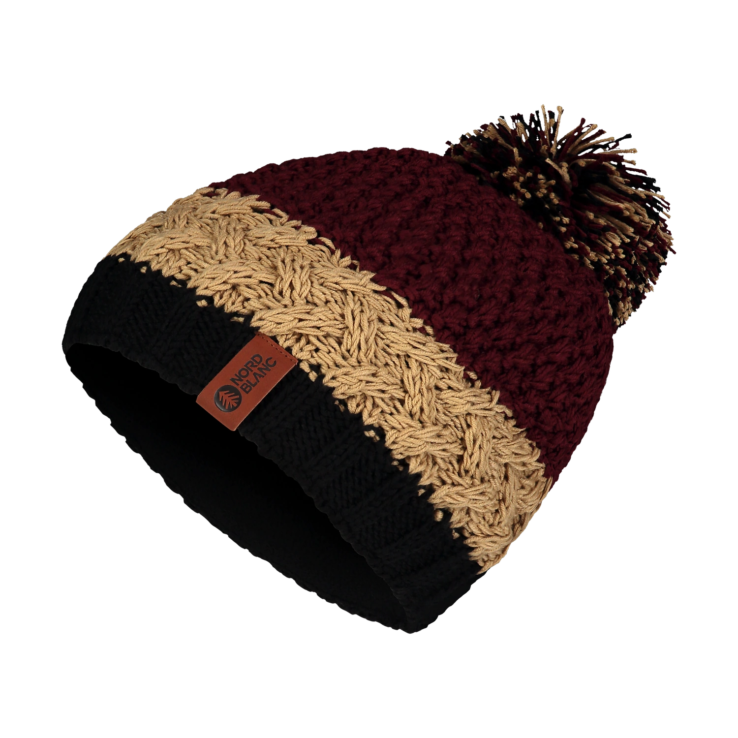 Hat - STRIPES wine red-1