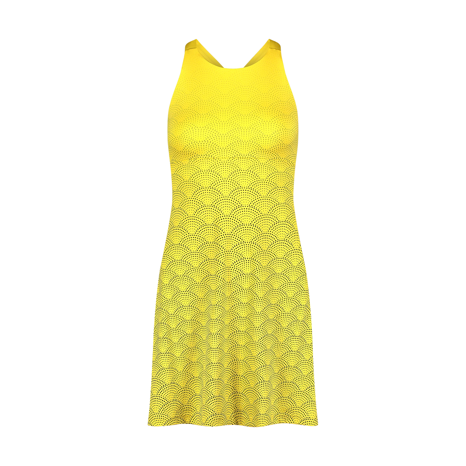Sportkleid Damen - CROSSED gelb