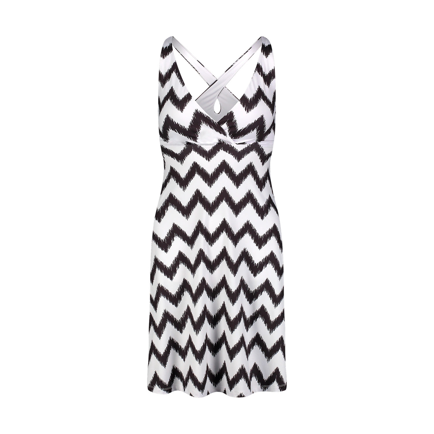 Sports dress women's - V-NECK black-1
