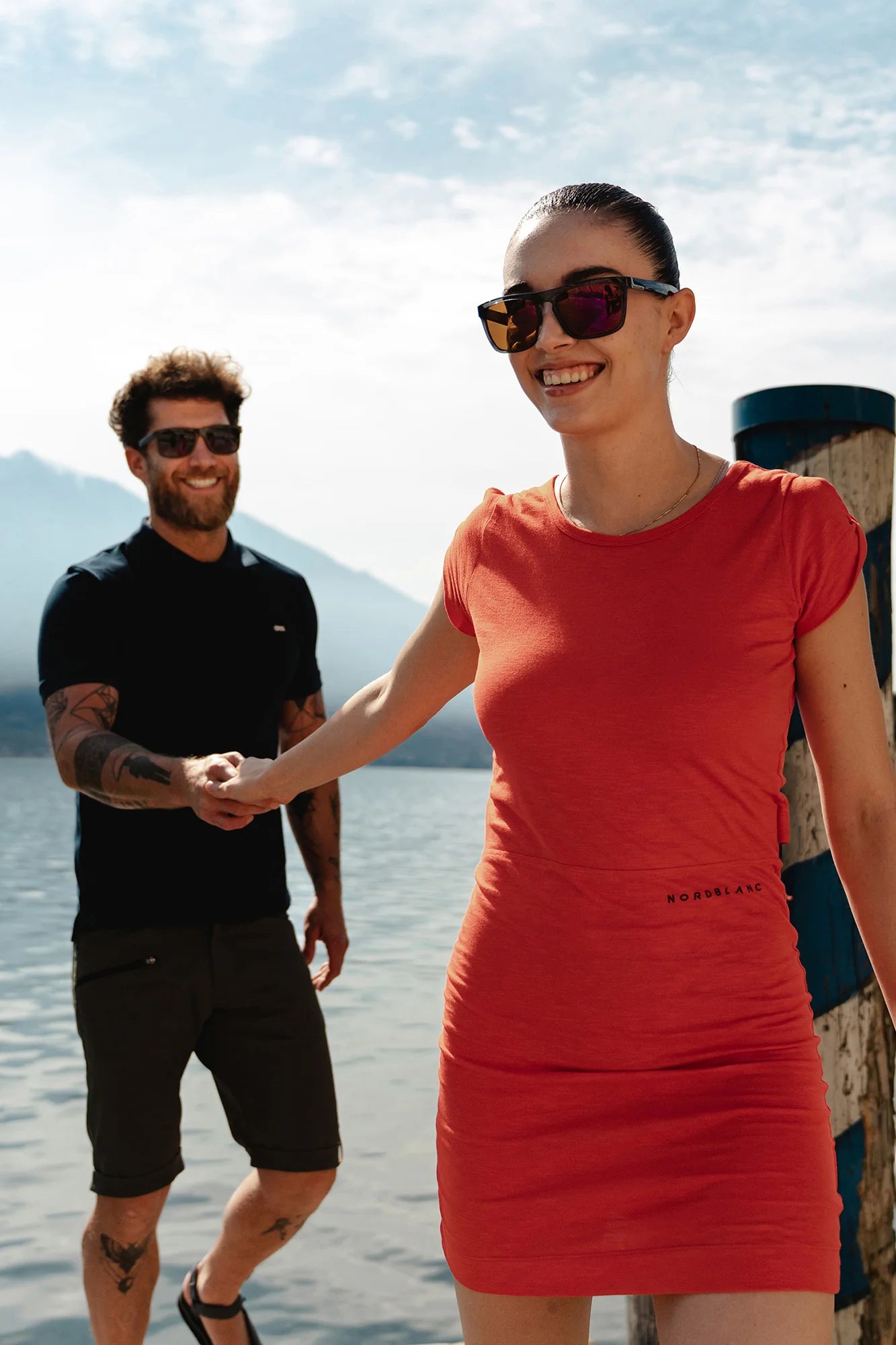 Dress women's - WAISTLINE orange-3