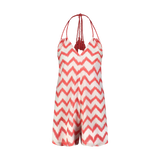 Overall pamutból női - BOHO rózsaszín