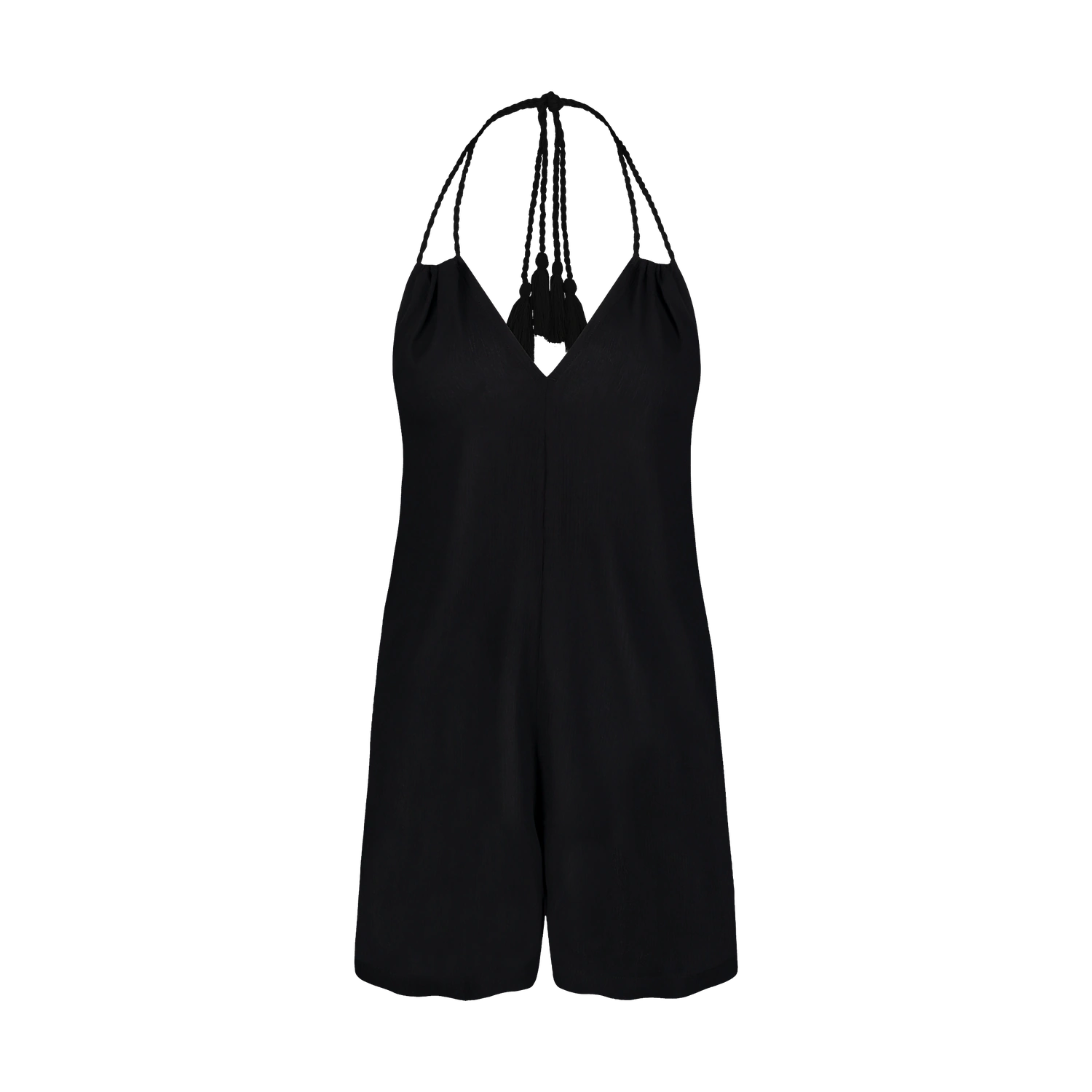 Bavlněný overal dámský - BOHO černý-1
