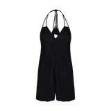 Overall pamutból női - BOHO fekete