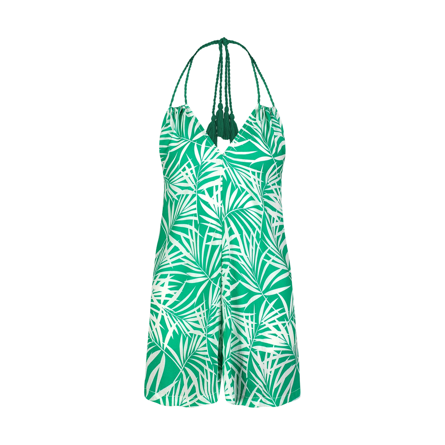 Overall pamutból női - BOHO zöld-1