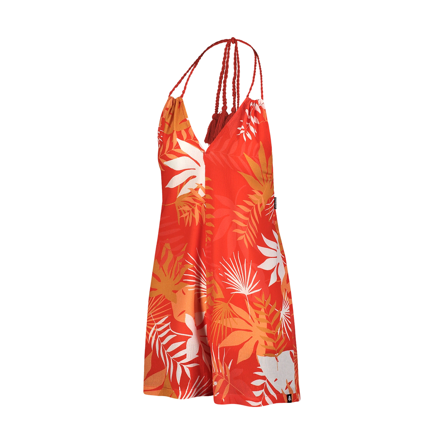 Salopetă din bumbac pentru femei - BOHO portocalie-4