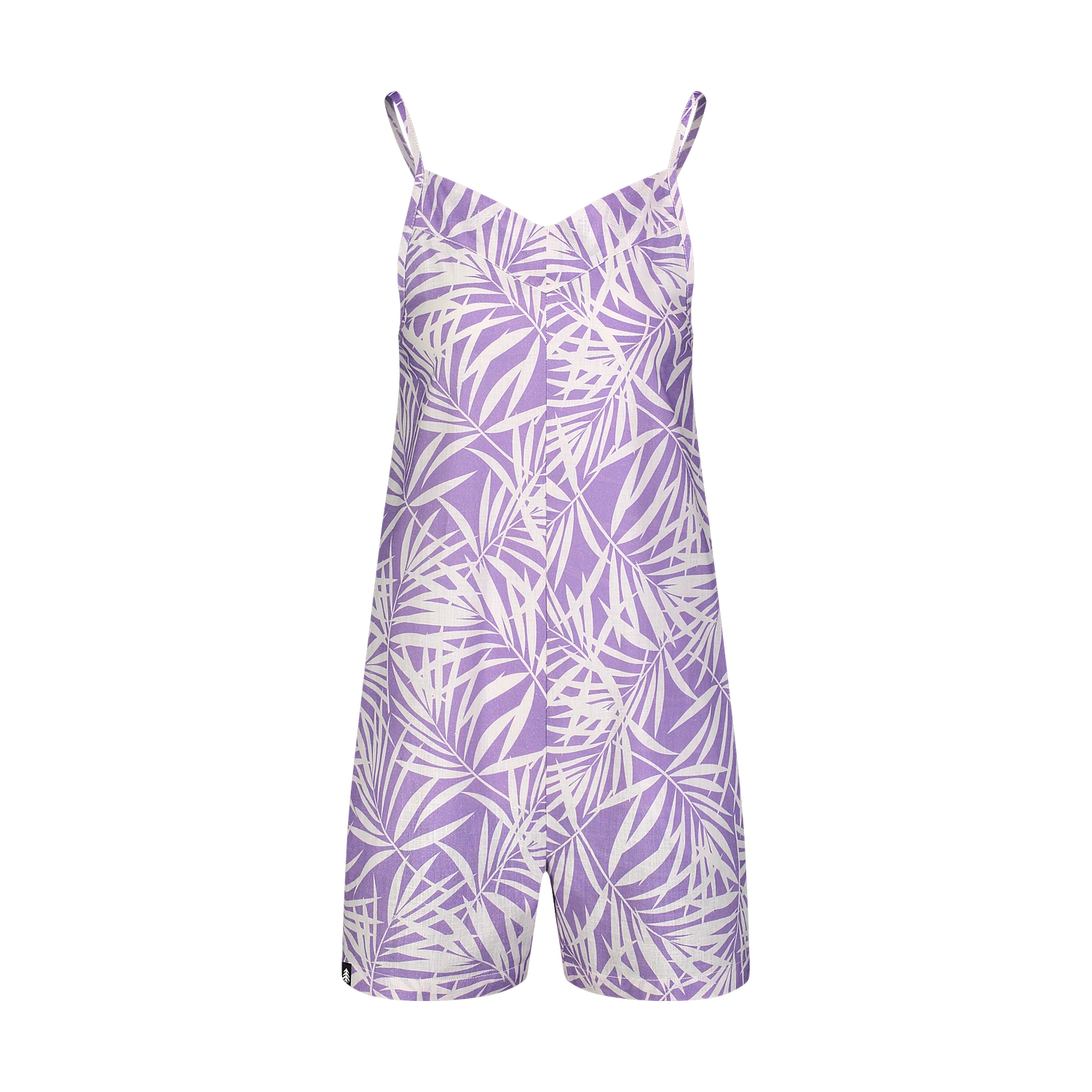 Cotton overal shorts women's - TROPIC violet-1