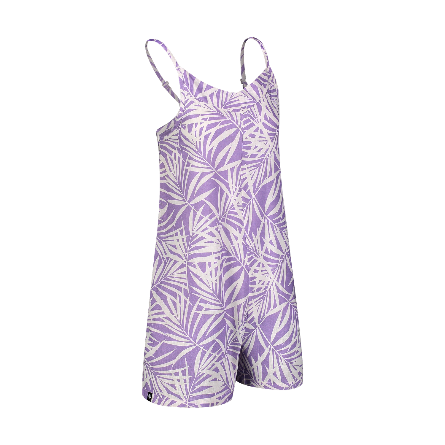 Cotton overal shorts women's - TROPIC violet-2