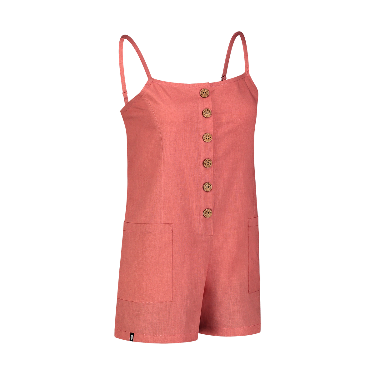Playsuit i bomull dam - SUNNY rosa – bild 2