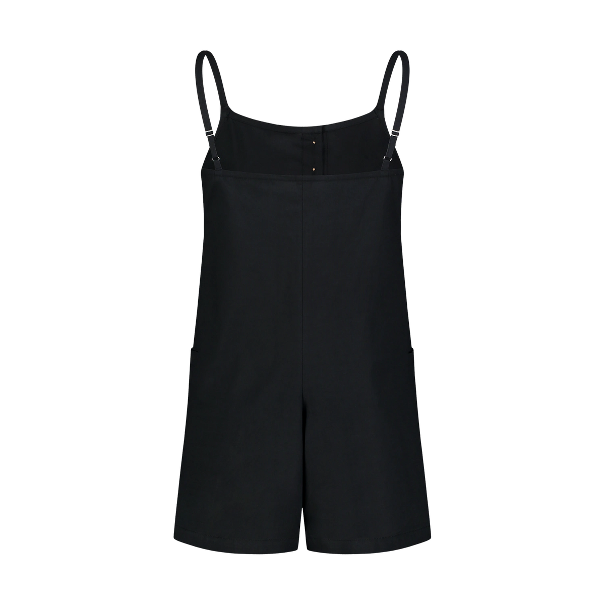 Playsuit i bomull dam - SUNNY svart – bild 3
